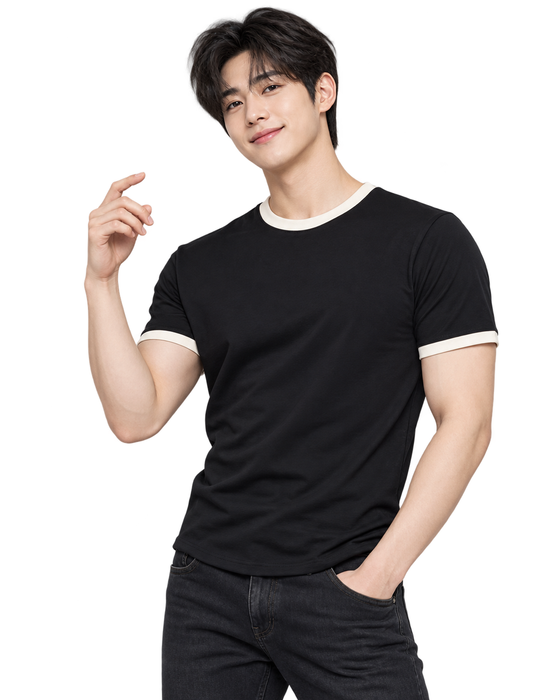 20대 남성 모델을 활용한 토닥이 홍보 이미지